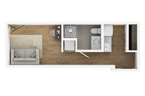 Floor plan Studio E