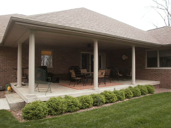 16' x 28' rear covered patio