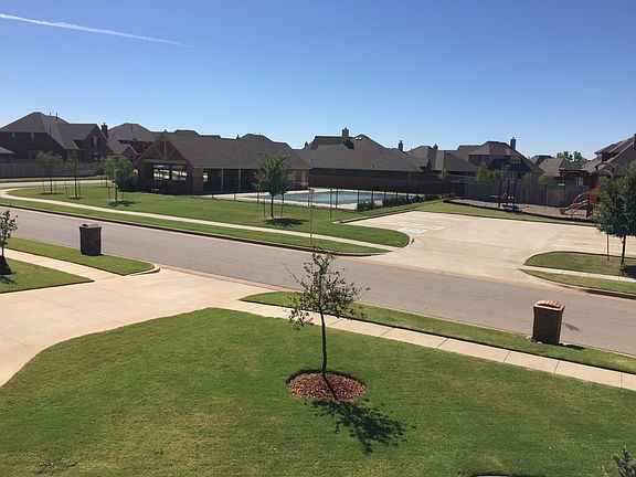 View of pool from front yard