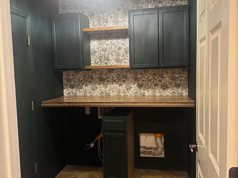 Laundry Room with Shelving