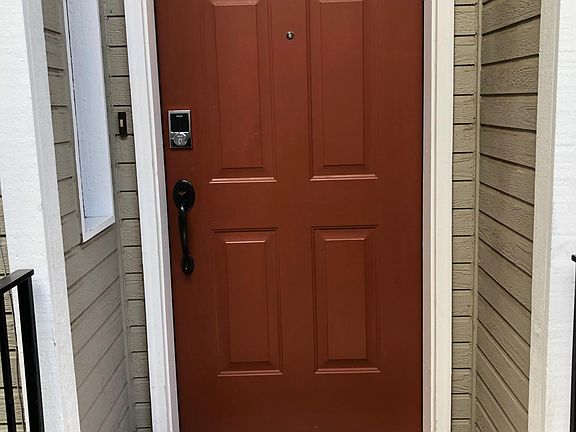 Condo entrance touch pad and key locking entry
