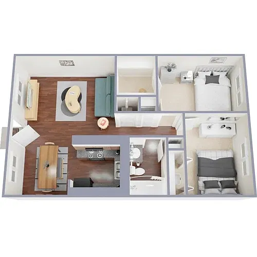 Floor plan 2x1 Classic