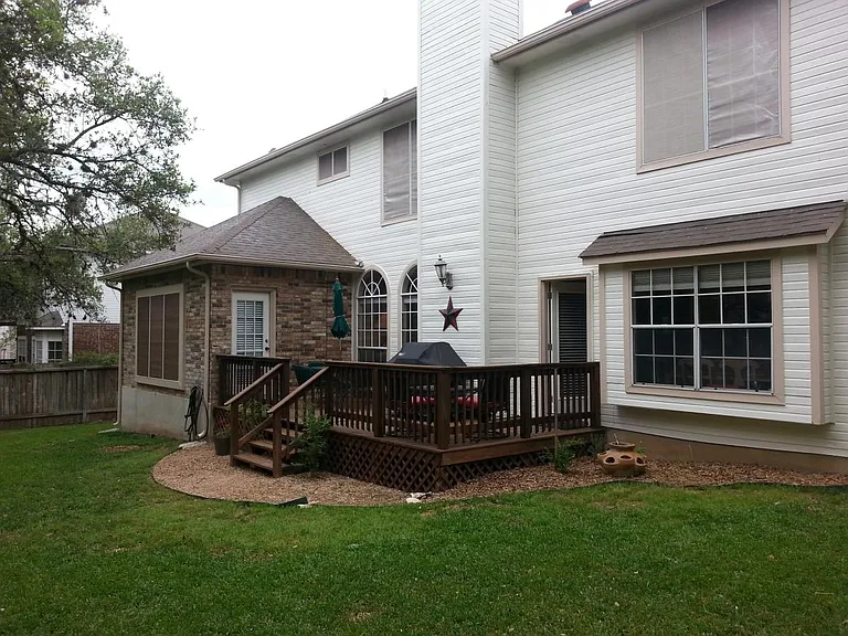 Large Wood Deck and Fenced Yard