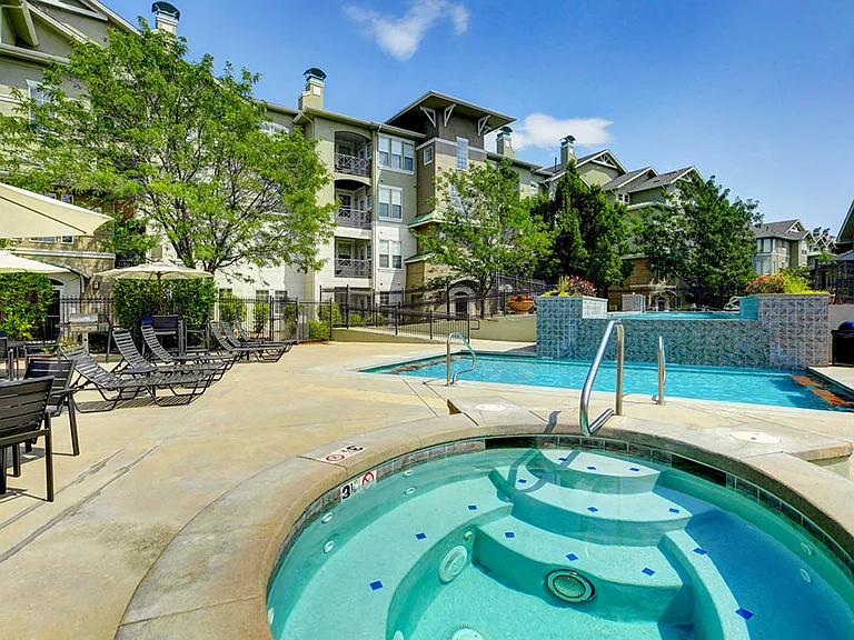 Resort-Inspired Pool with Sundeck & Spa