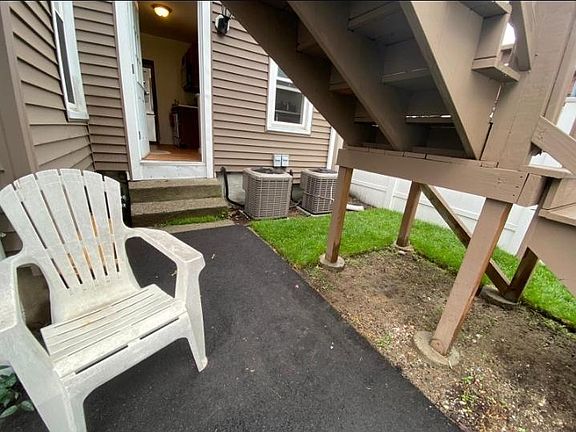 Backyard porch area
