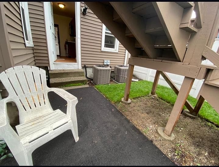 Backyard porch area