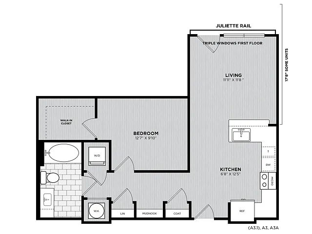 Floor plan Bonnet (WDU)