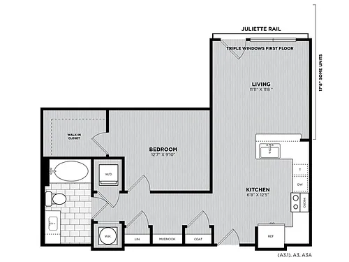 Floor plan Bonnet (WDU)