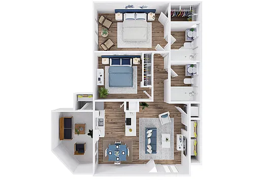 Floor plan B2 Renovated