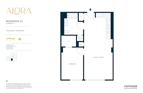 Floor plan 1B02