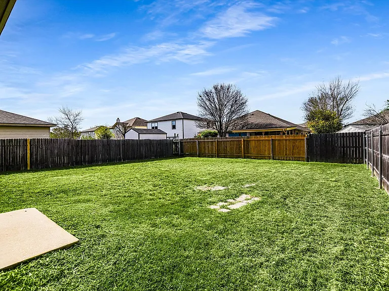 backyard with full privacy fence