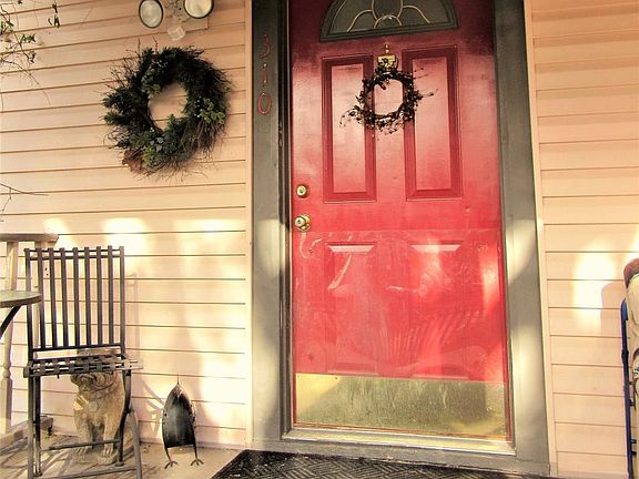front door and front porch