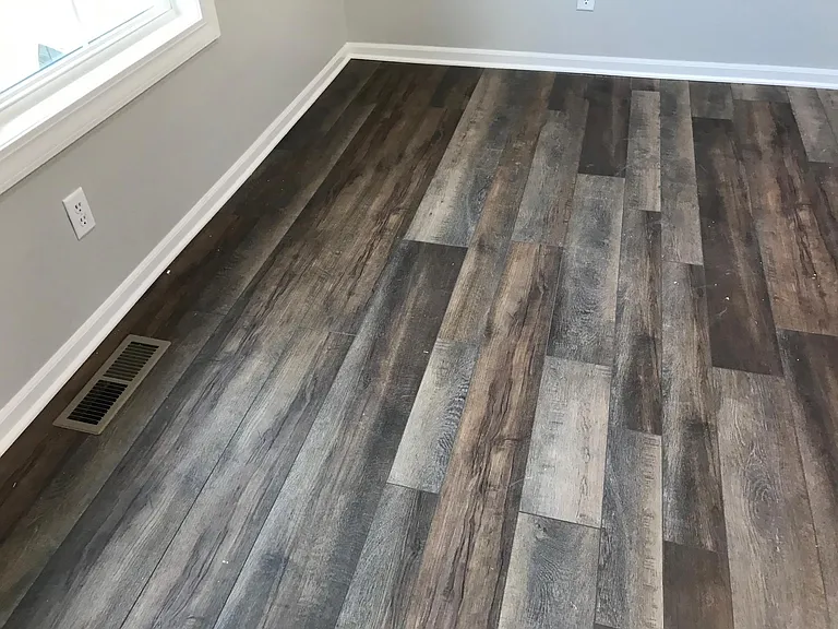 LVP wood looking floor. Nice stuff. :)