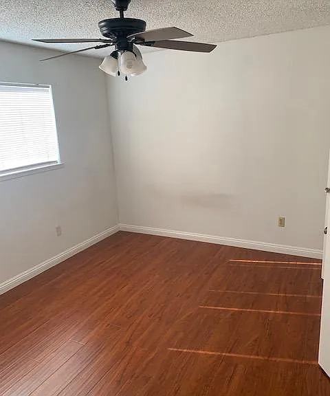 bedroom with fan light