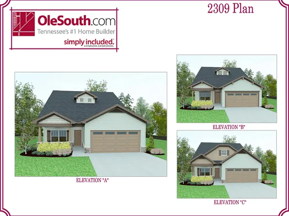 2309 Elevation ABC Plan, Creeksbend
