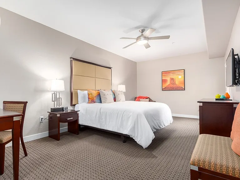 Master bedroom with king bed