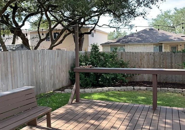 Backyard deck