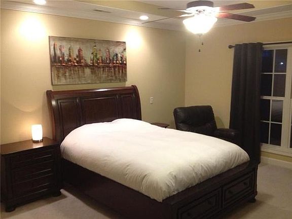 Master bedroom with private full bathroom