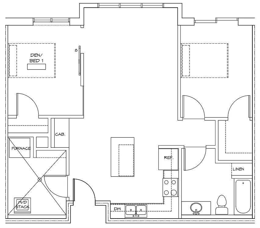 Floor plan 2 Bedroom