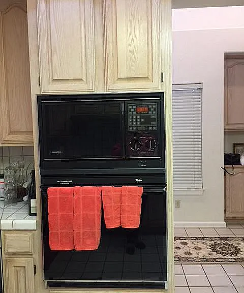 Microwave Oven in the kitchen