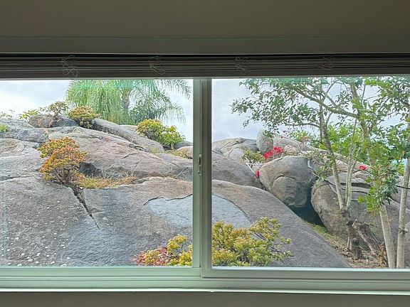 one of three window views from main room