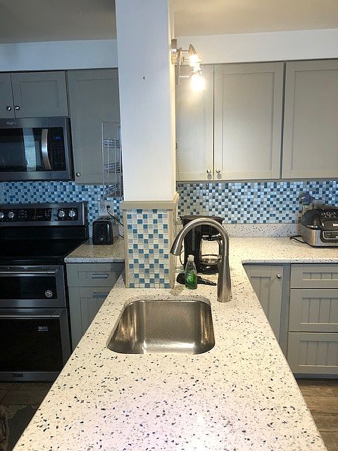 kitchen sink area