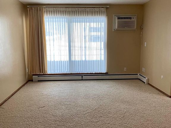 Sliding doors to patio in living room