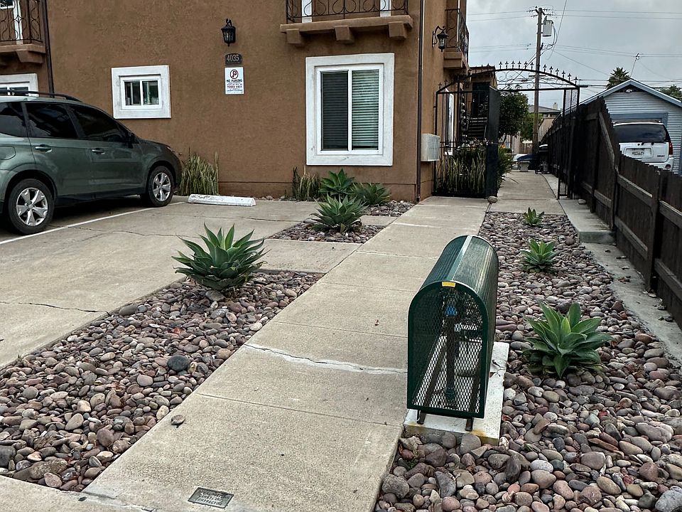 front of property