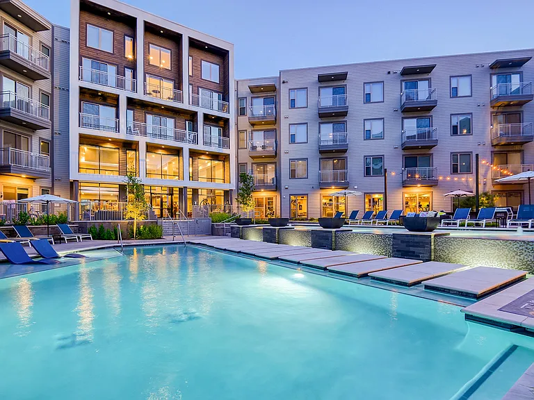Enjoy twilight by the pool