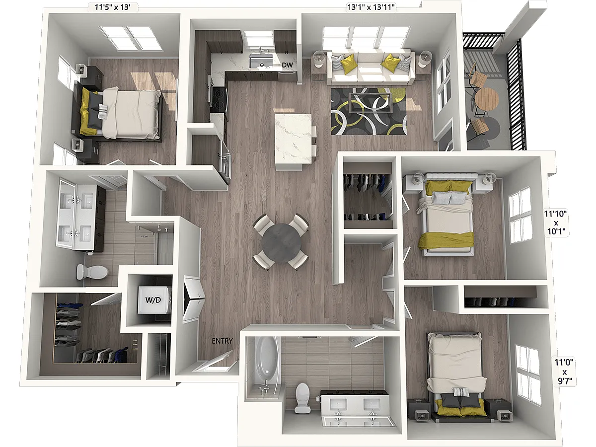 Floor plan C1S-Signature-1323sf