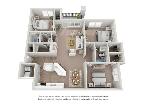 Floor plan 3 Bed 2 Bath