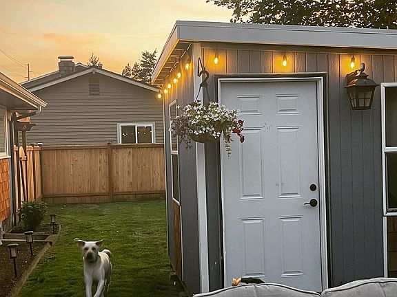 Back yard and she shed