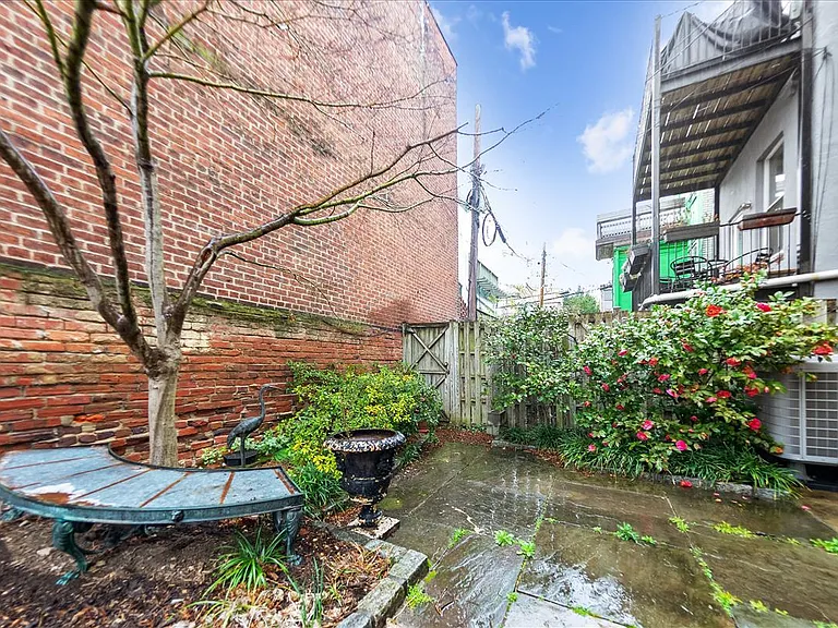 Another view of the tranquil backyard.
