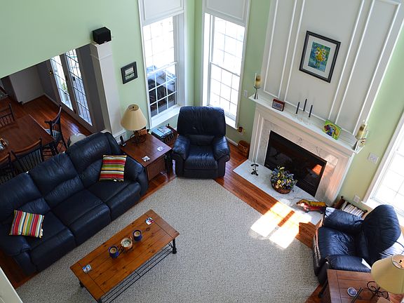 Looking Down into Family Room