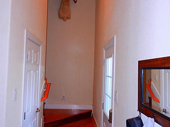 Stairs are marine grade wood