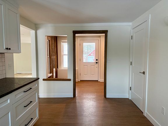 View from kitchen to entry