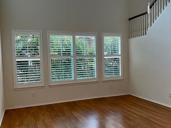 Living room with high ceiling