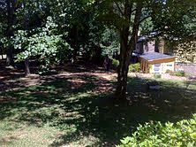 Condo back yard area