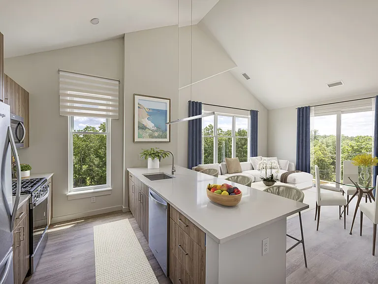 Open Concept Living & Dining Area