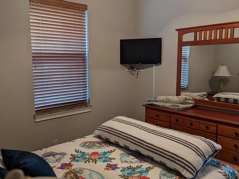 Bedroom #2. A Roku TV is here for your enjoyment.