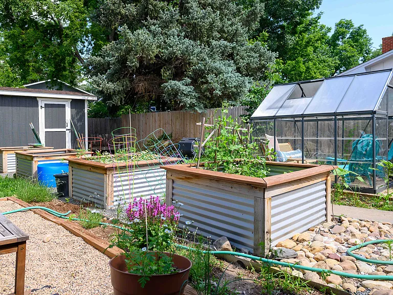 Outside - Garden and Greenhouse