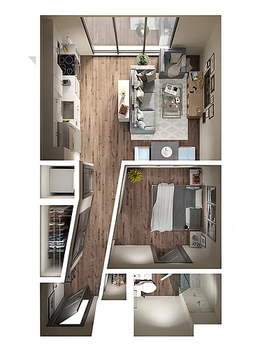 Floor plan Airlie with Patio