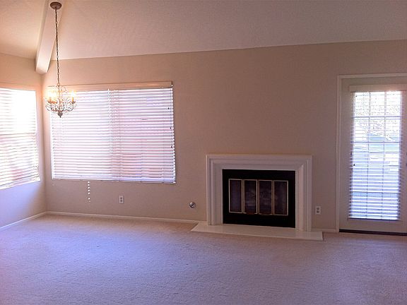 Living room fireplace