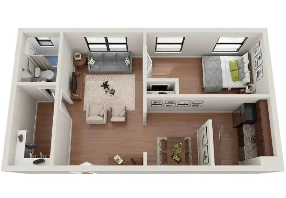 Floor plan 1 Bedroom Premier