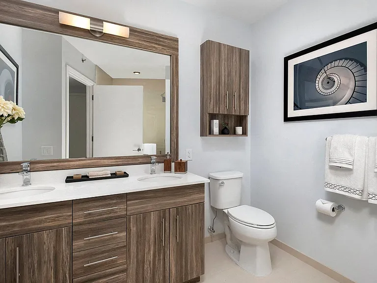 Framed Mirrors in the Bath