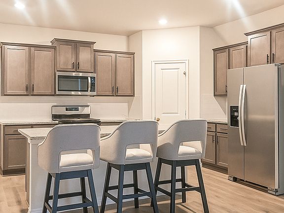 Kitchen with all stainless steel appliances included