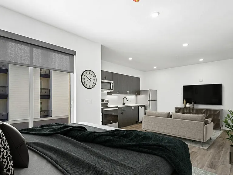 Unit S2: Studio Living & Kitchen