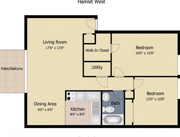 2 Bedroom Apartment 2 Bedroom Apartment