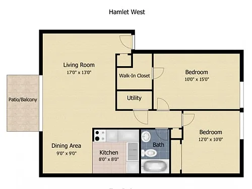 Floor plan 2 Bedroom