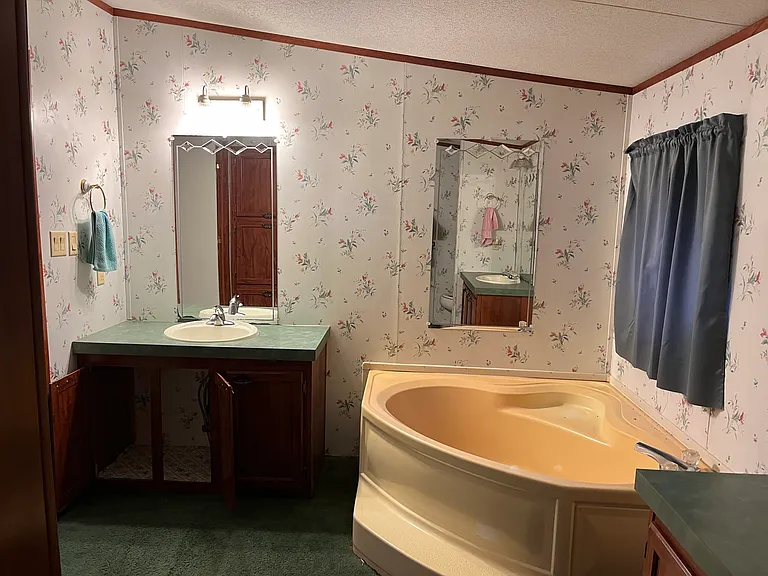 Another angle of the master soaker tub and one of the sinks in the maser bathroom!